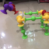Sucker Cup Toys DIY Silicone Building Blocks Assembled Toys Funny Suction Cup Educational Construction Fat Brain Toys
