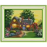 Suburban House Patterns Counted Cross Stitch 11CT 14CT Cross Stitch Set Wholesale Scenery Cross-stitch Kit Embroidery Needlework
