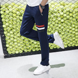 Spring Breathable Pants Skinnly Pencil Pants Men Slim Fit Mens Casual Pants Straight Elastic Trousers Pencil Feet Pants Men 613