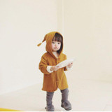 Spring Baby Coat Jacket For Girls Cotton Tassel Hooded Boys Full Sleeve Toddler Outerwear Thin Children Summer Outwear