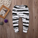 Spring Baby Clothes Set 2017 baby clothing sets Newborn Baby Girl Boy Long Sleeve T shirt+ zebra Pant Hat 3pcs Outfits Set