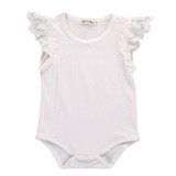 Spring AutumnTirred Cotton Cute Rompers Infant Baby Girl Clothes Lace Floral Ruffles Baby Girl Romper Cake Sunsuit Outfits 0-18M
