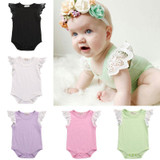 Spring AutumnTirred Cotton Cute Rompers Infant Baby Girl Clothes Lace Floral Ruffles Baby Girl Romper Cake Sunsuit Outfits 0-18M