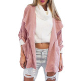 Spring Autumn Women Trench Coat Pocket Zipper Hooded Casual Loose Pink Coats Outwear