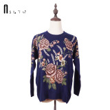 ASLTW 2017 New Women Sweater Pullovers Long Sleeve O Neck Printing Knitwear Tops Plus Size Casual Mother Gift Female Sweater