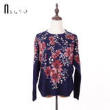 ASLTW 2017 New Women Sweater Pullovers Long Sleeve O Neck Printing Knitwear Tops Plus Size Casual Mother Gift Female Sweater