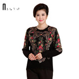 ASLTW 2017 New Women Sweater Pullovers Long Sleeve O Neck Printing Knitwear Tops Plus Size Casual Mother Gift Female Sweater