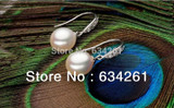 ASHIQI Natural Freshwater  Pearl Drop Earrings with 925 Sterling Silver  Pearls jewelry For women