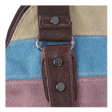 ASDS 2017 Fashion Women Bag Canvas Handbag Messenger Bag Leather Shoulder Bag Stripe Crossbody Bag