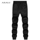 ASALI Brand 2017 Spring Summer Skinnly Sweatpants for Men Slim Fit Mens Casual Pants Straight Elastic Trousers Pencile Pants Men