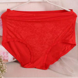 AS07 2016 Mother Underwears Plus Size M-6XL Hight Waist Panties Women Briefs Lace Flower Sexy Lingerie Underwears