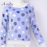 ArtSu New 2017 Women Spring Autumn Long Sleeve Casual Sweatshirts Women Cute Print Hoodies Moleton Feminine Oversize EPHO80045