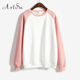 ArtSu Cute Long Sleeve Sweatshirt for Women Hoodies Autumn Winter Harajuku Casual Tops Plus Size Hoodie Sudaderas ASHO20021