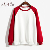 ArtSu Cute Long Sleeve Sweatshirt for Women Hoodies Autumn Winter Harajuku Casual Tops Plus Size Hoodie Sudaderas ASHO20021