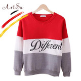 ArtSu 2017 Women's Casual Sweatshirt Autumn And Winter Women Fleeve Hoodies Printed Letters Different Hoody Sudaderas EPHO80027