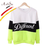 ArtSu 2017 Women's Casual Sweatshirt Autumn And Winter Women Fleeve Hoodies Printed Letters Different Hoody Sudaderas EPHO80027