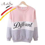 ArtSu 2017 Women's Casual Sweatshirt Autumn And Winter Women Fleeve Hoodies Printed Letters Different Hoody Sudaderas EPHO80027