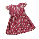 baby girls clothes dot print Beach dress puff sleeve Children's clothing kids vestidos