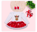Baby Girls Christmas Clothes Cotton Baby Santa Claus Dress Xmas Clothing Infant Princess Party Baby Dresses Tutu roupas meninas