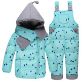 Baby Girls Boys Winter Down Coat Clothes Set 10-24 Months Kids Cute Diy Snow Wear Thicken Down Jacket+overalls Pants 2 Pcs Suit