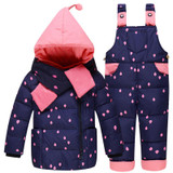 Baby Girls Boys Winter Down Coat Clothes Set 10-24 Months Kids Cute Diy Snow Wear Thicken Down Jacket+overalls Pants 2 Pcs Suit