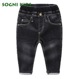 Baby Girls Boys Jeans For New Year Spring Autumn Demin Legging Elastic Pants Children Cotton Trouser For Fashion Kids Clothes