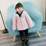 Baby Girl's Outwears Toddler Clothing Chirldren Printed Jacket Rabbit Hooded Infant Warm Coats Fashion Kid Winter Animal Clothes