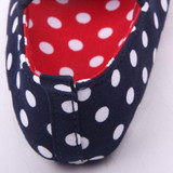 Baby Girl Soft Sole Shoes Dots Bowknot Toddler Anti-slip Shoes Newborn to