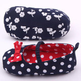 Baby Girl Soft Sole Shoes Dots Bowknot Toddler Anti-slip Shoes Newborn to