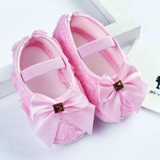 Baby Girl Shoes Todder Pre-walker Rose Flowers Bow Baby Soft Sole Shoes First Walkers