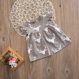 Baby Girl Princess Dress Kid Print Baby Party Children Clothing Summer Girls Costume Wedding Pageant Formal Dresses Clothes