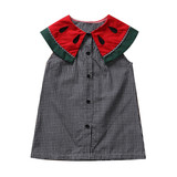 Baby Girl Mini Dress Toddler Sleeveless Dresses Summer Girls Costume Plaid Children Clothing Watermelon Birthday Party Gifts Baby Girl Mini Dress Toddler Sleeveless Dresses Summer Girls Costume Plaid Children Clothing Watermelon Birthday Party Gifts