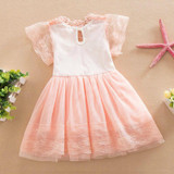 Baby Girl Lace Tutu Dress Summer Hollw Out Sundress Kids Formal Birthday Wedding Party Clothes