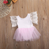 Baby Girl Lace Clothes Newborn Kids Toddlers Princess Tulle Dress Girls Baby Party Romper