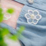 Baby Girl Kid Denim Top Sleeveless Princess Dress Tulle Tutu Mini Dress Princess Summer