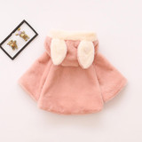 baby girl jackets girls outerwear coats coats winter kids jacket Velour fabric garment lovely Rabbit Ear coat baby girl Clothing