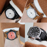 SINOBI Brand Mens Watches Top Brand Luxury Leather Mens Watches Military Army Calendar Outdoor Watch Male Waterproof Relogio