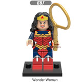 Single super heroes dc comics Justice League Wonder Woman Batman building blocks bricks toys for children kits brinquedos menino
