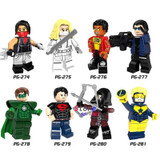 Single Super Hero Superboy Firestorm Captain Booster Cold Elektra Green Lantern Dark Archer building blocks toys for children