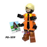 Single Super Hero Marvel Daredevil Spider-Man Masked Robber Punisher Odin Shocker Comics building blocks bricks toy for children