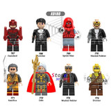 Single Super Hero Marvel Daredevil Spider-Man Masked Robber Punisher Odin Shocker Comics building blocks bricks toy for children