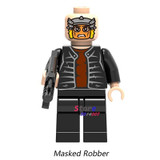 Single Super Hero Marvel Daredevil Spider-Man Masked Robber Punisher Odin Shocker Comics building blocks bricks toy for children