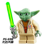 Single star wars super heroes marvel dc comics Yoda building blocks models bricks toys for children kits brinquedos menino