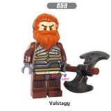 Single star wars super heroes Marvel comics Thor Ragnarok Volstagg Warriors building blocks models bricks toys for children kits