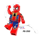 Single Space Batman Vixen Iron Spider-Man Ronald McDonald with Joker Face building blocks models bricks toys for children kits