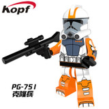 Single Sale X0144 Star Wars Clone Trooper Cunner Zander Ponda Baba Anakin Skywalker Building Blocks Christmas Toys for children