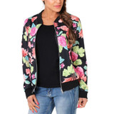 Spring Autumn Casual Jacket Women Long Sleeved Basic Coats Windbreaker Camouflage Print Jacket Outwear  a12