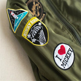 Spring Autumn Boys Jacket &amp; Coat Bomber Jacket Army Green Boy's Windbreaker Winter Jacket Kids Children Jacket For 2-6T boys