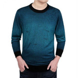 Spring Autumn 2017 Men Fashion Knitting Sweater Slim Fit O-Neck Printing Clothing Men Swaters And Pullovers Ropa Casual Hombre