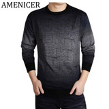 Spring Autumn 2017 Men Fashion Knitting Sweater Slim Fit O-Neck Printing Clothing Men Swaters And Pullovers Ropa Casual Hombre